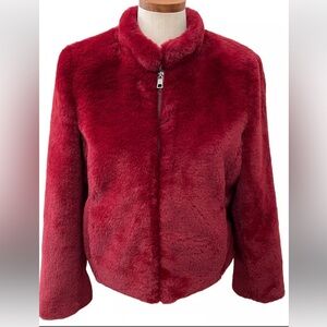 Banana Republic Red Teddy Jacket